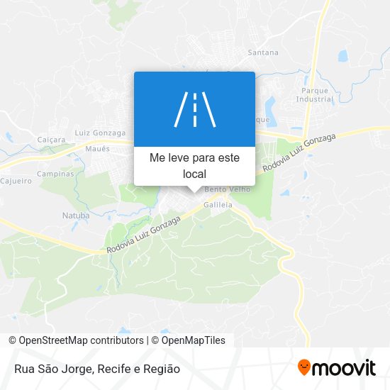 Rua São Jorge mapa