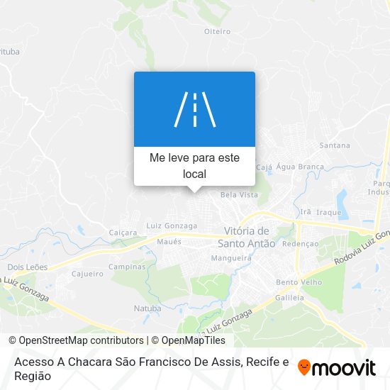Acesso A Chacara São Francisco De Assis mapa