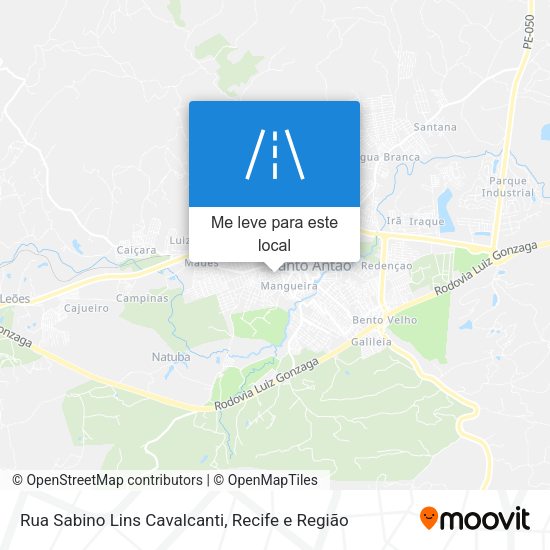 Rua Sabino Lins Cavalcanti mapa
