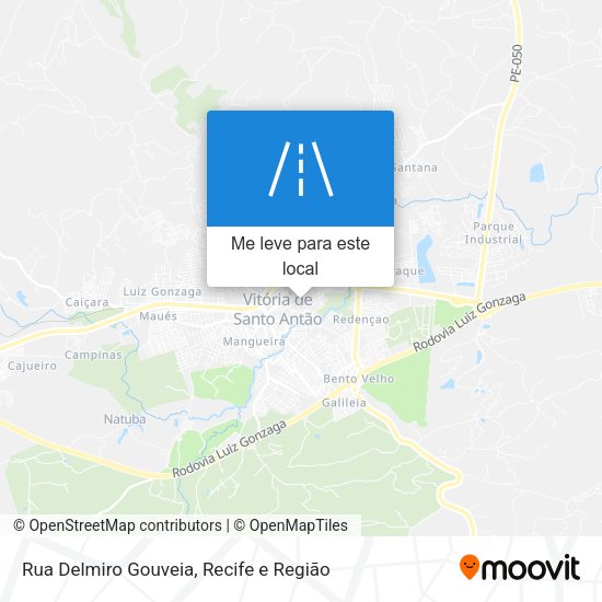 Rua Delmiro Gouveia mapa