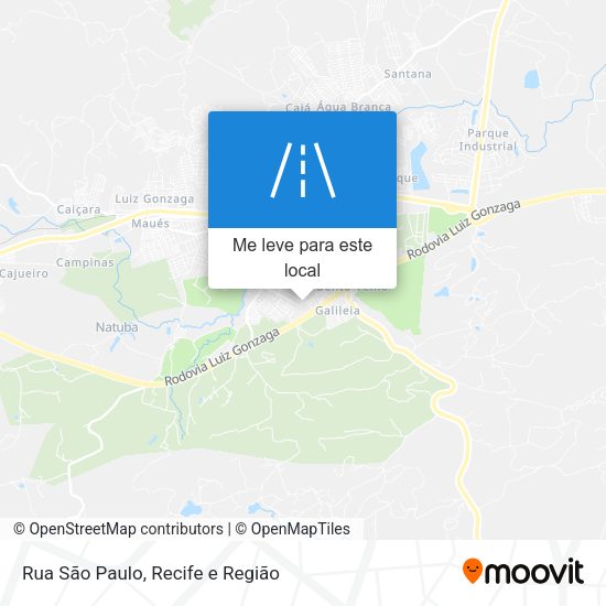 Rua São Paulo mapa