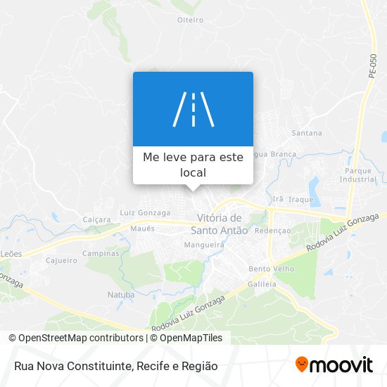 Rua Nova Constituinte mapa