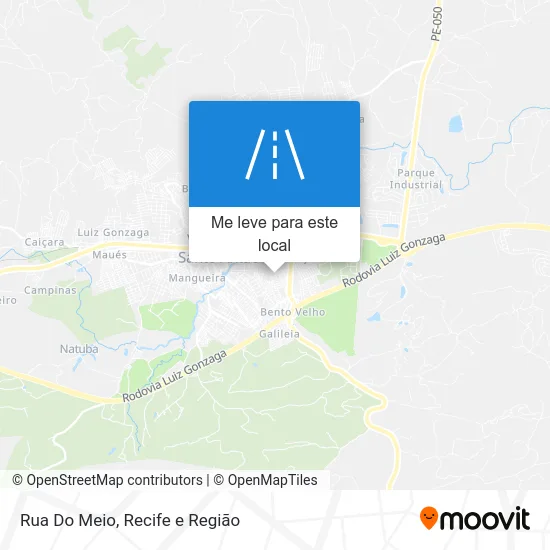 Rua Do Meio mapa