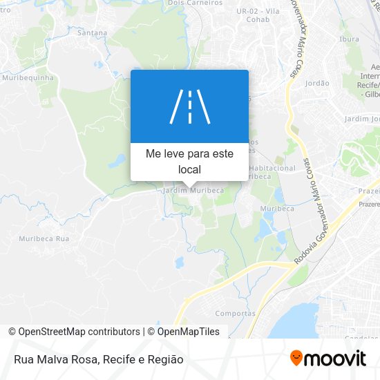 Rua Malva Rosa mapa