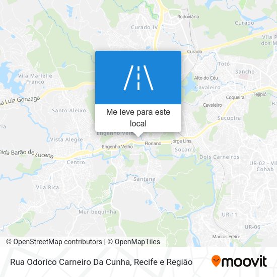 Rua Odorico Carneiro Da Cunha mapa