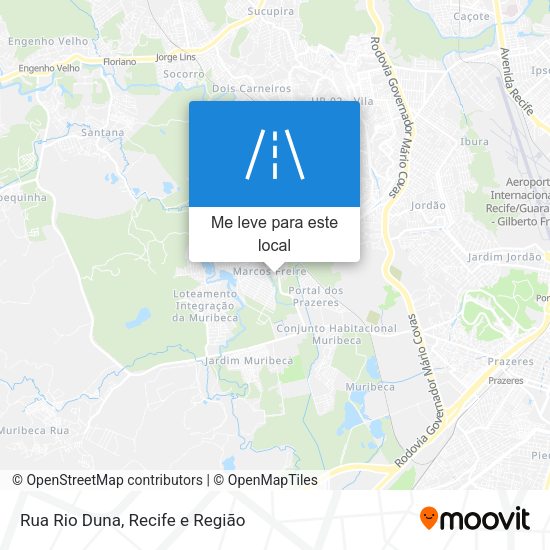 Rua Rio Duna mapa