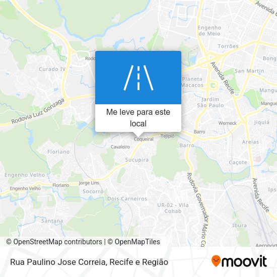 Rua Paulino Jose Correia mapa