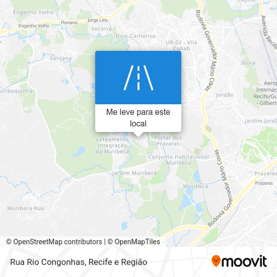Rua Rio Congonhas mapa