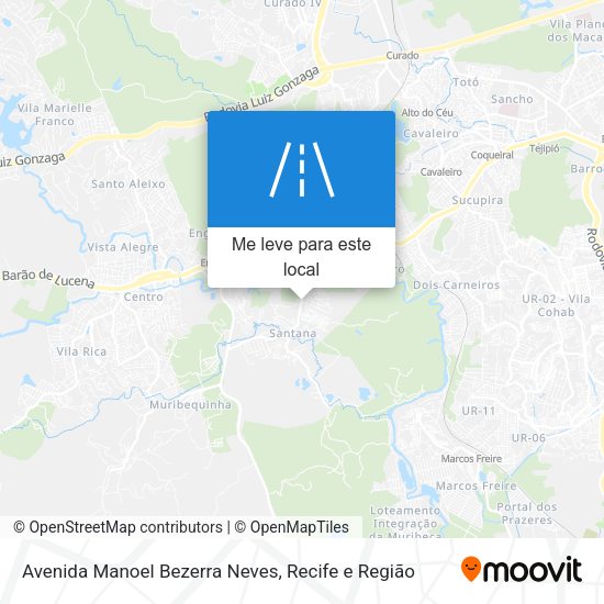 Avenida Manoel Bezerra Neves mapa