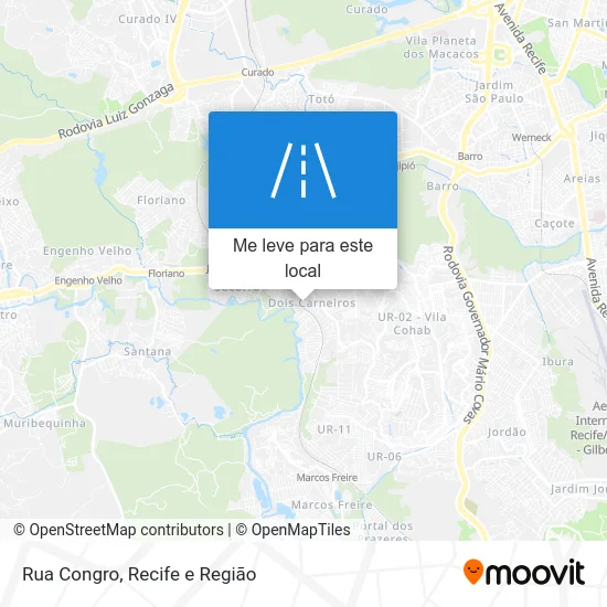 Rua Congro mapa