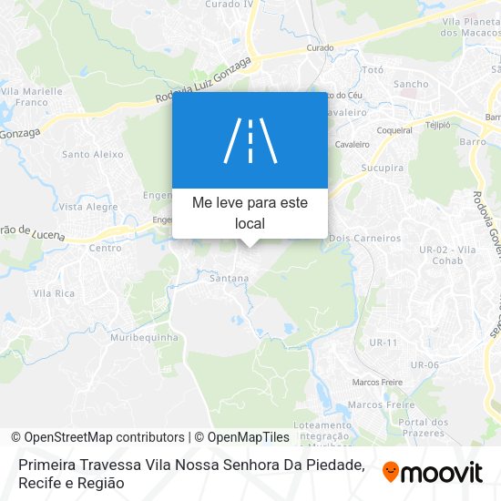 Primeira Travessa Vila Nossa Senhora Da Piedade mapa