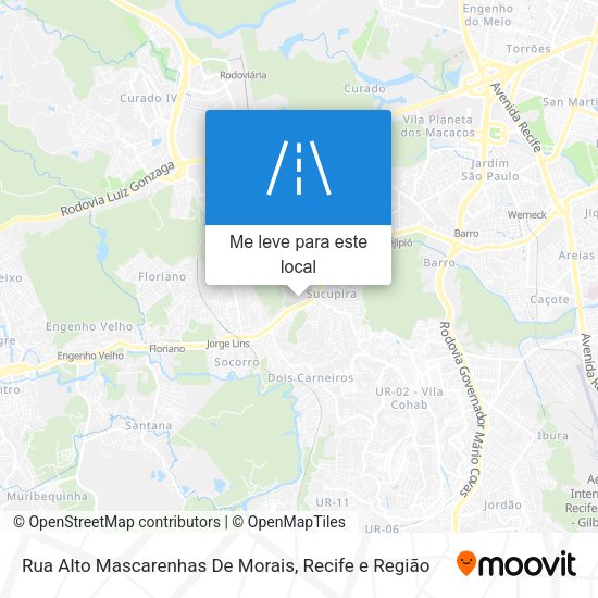 Rua Alto Mascarenhas De Morais mapa