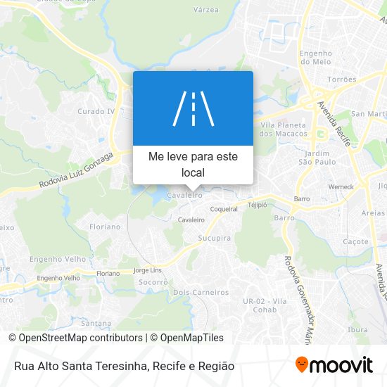 Rua Alto Santa Teresinha mapa