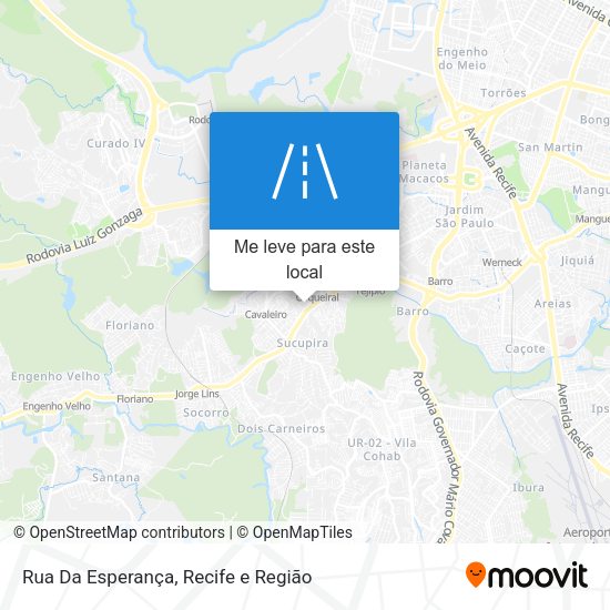 Rua Da Esperança mapa