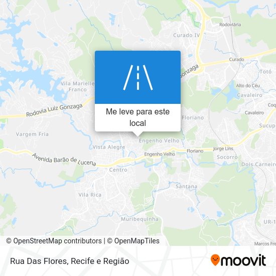 Rua Das Flores mapa