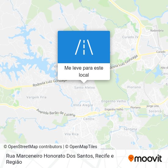 Rua Marceneiro Honorato Dos Santos mapa