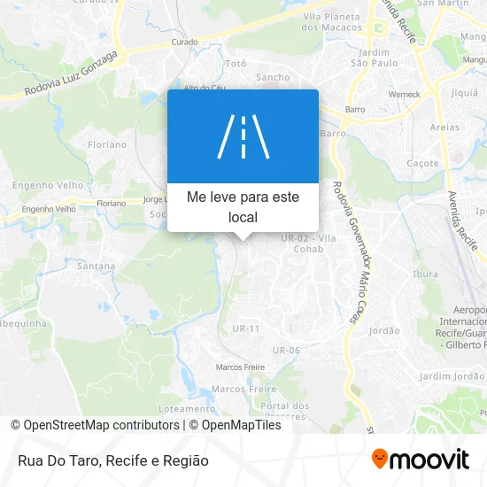 Rua Do Taro mapa