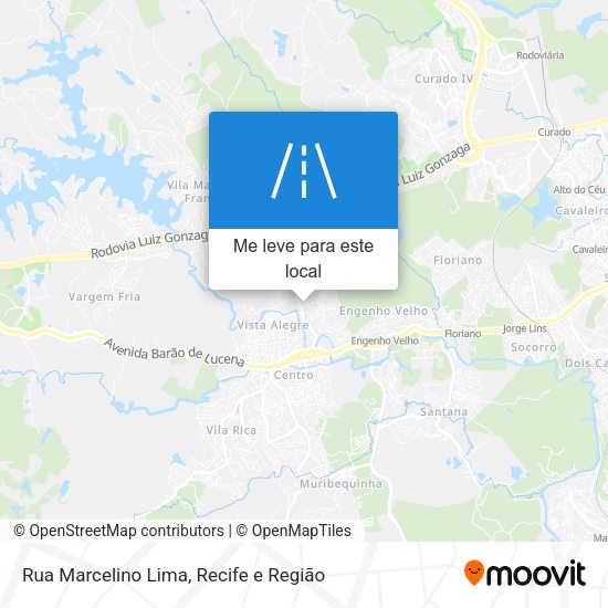 Rua Marcelino Lima mapa