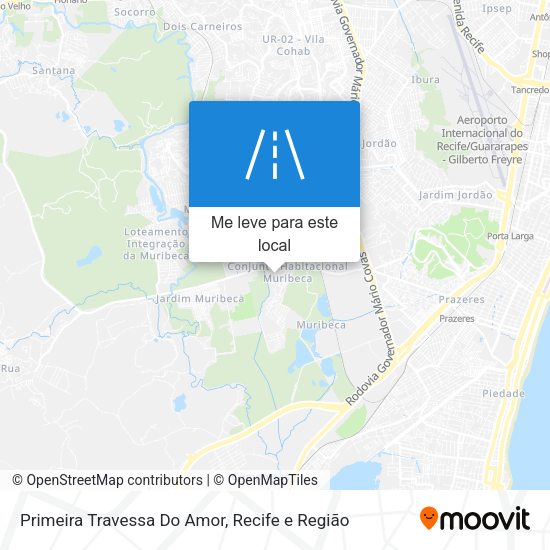 Primeira Travessa Do Amor mapa