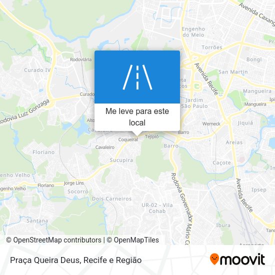 Praça Queira Deus mapa