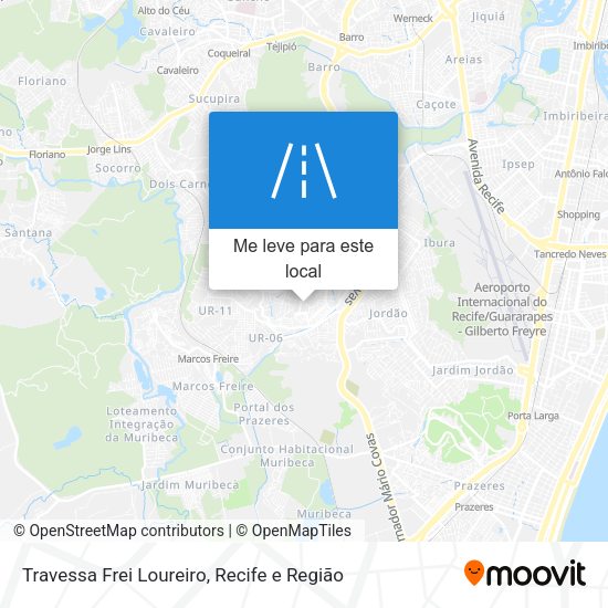 Travessa Frei Loureiro mapa