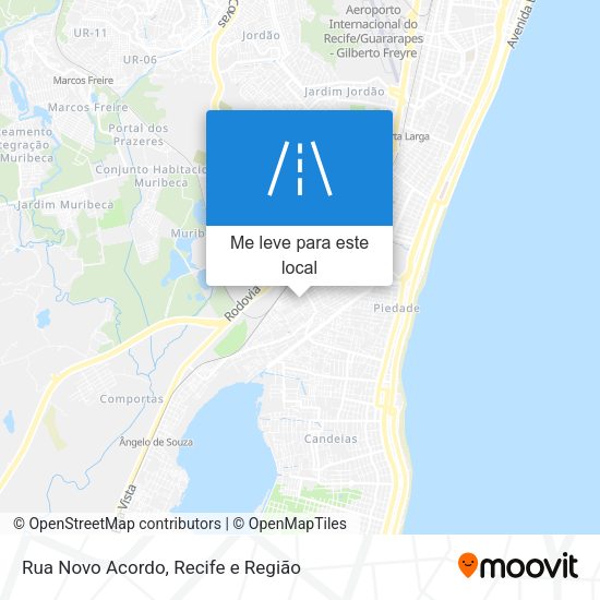Rua Novo Acordo mapa