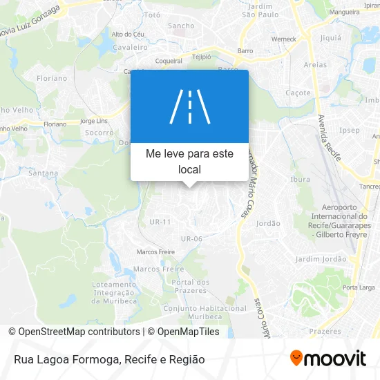 Rua Lagoa Formoga mapa