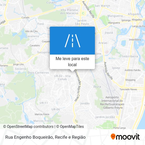 Rua Engenho Boqueirão mapa