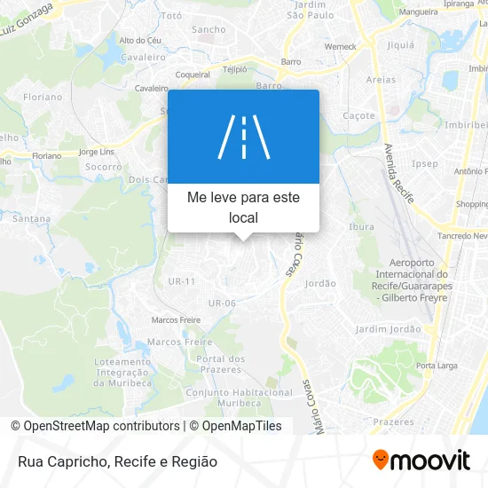 Rua Capricho mapa