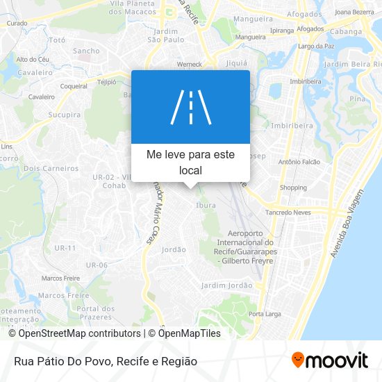 Rua Pátio Do Povo mapa