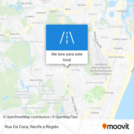Rua Da Cuca mapa