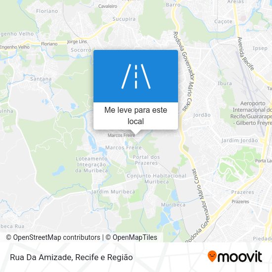 Rua Da Amizade mapa