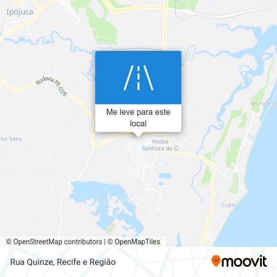 Rua Quinze mapa