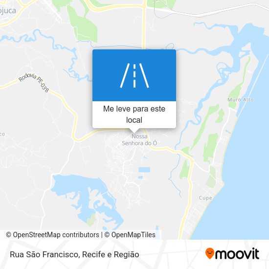 Rua São Francisco mapa