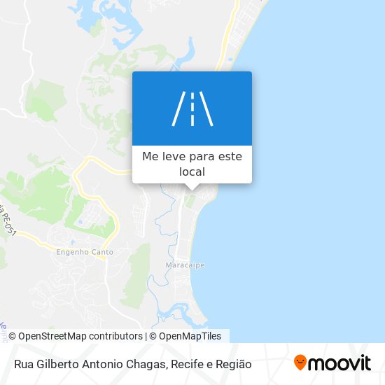 Rua Gilberto Antonio Chagas mapa