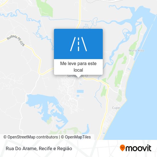 Rua Do Arame mapa