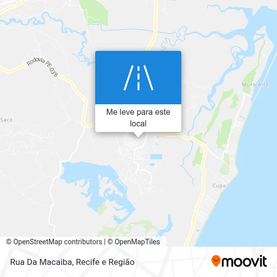 Rua Da Macaiba mapa