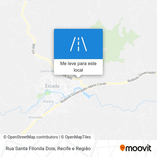 Rua Santa Filonila Dois mapa
