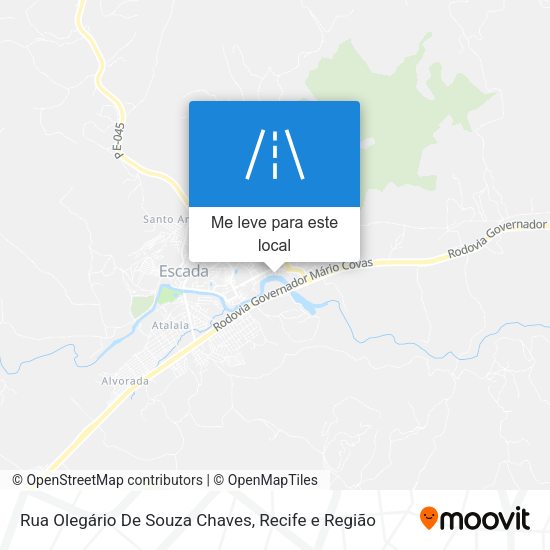 Rua Olegário De Souza Chaves mapa