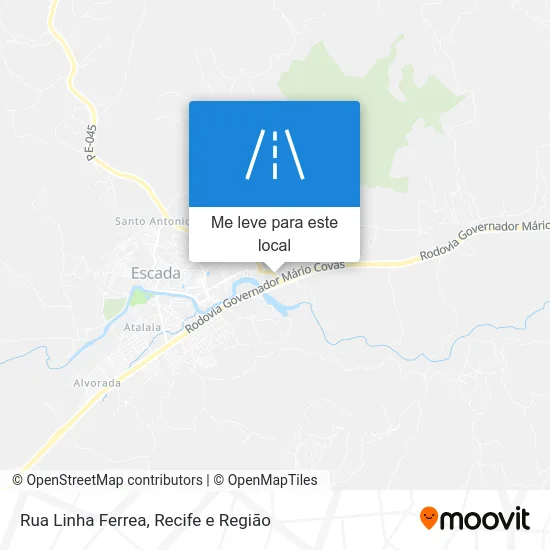 Rua Linha Ferrea mapa