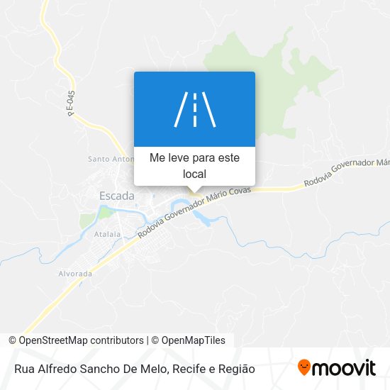 Rua Alfredo Sancho De Melo mapa