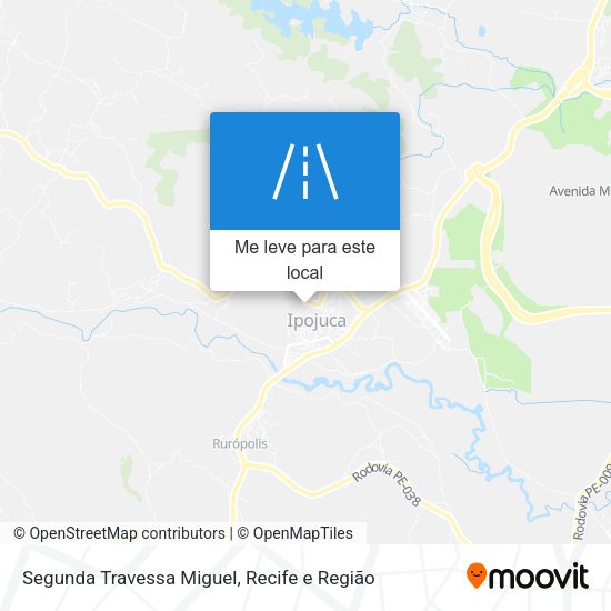 Segunda Travessa Miguel mapa