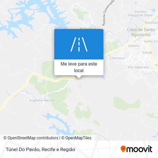 Túnel Do Pavão mapa