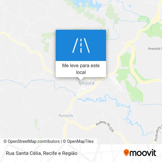 Rua Santa Célia mapa