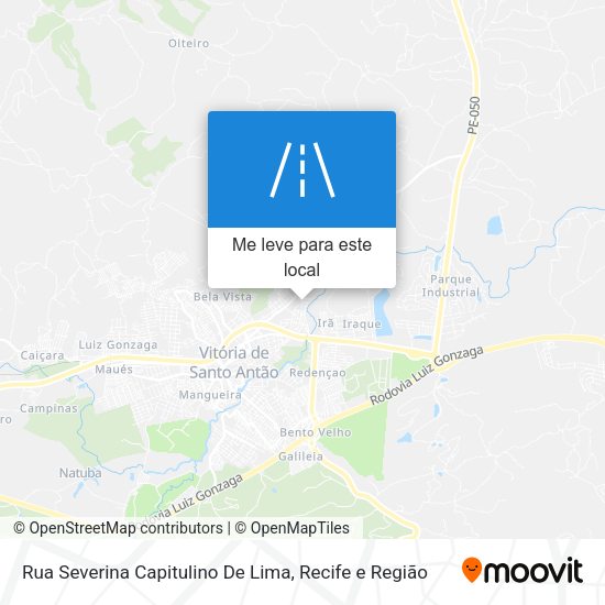 Rua Severina Capitulino De Lima mapa