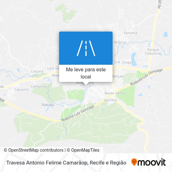Travesa Antonio Felime Camarãop mapa