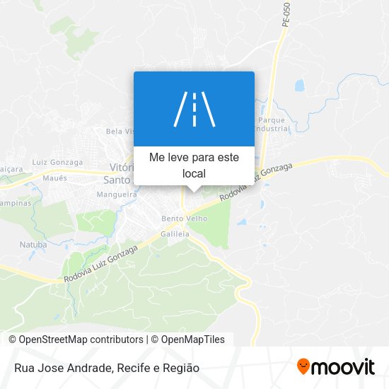 Rua Jose Andrade mapa