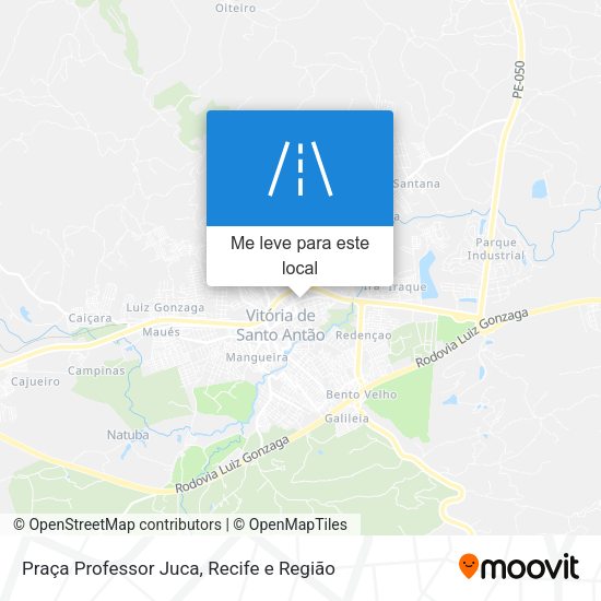 Praça Professor Juca mapa