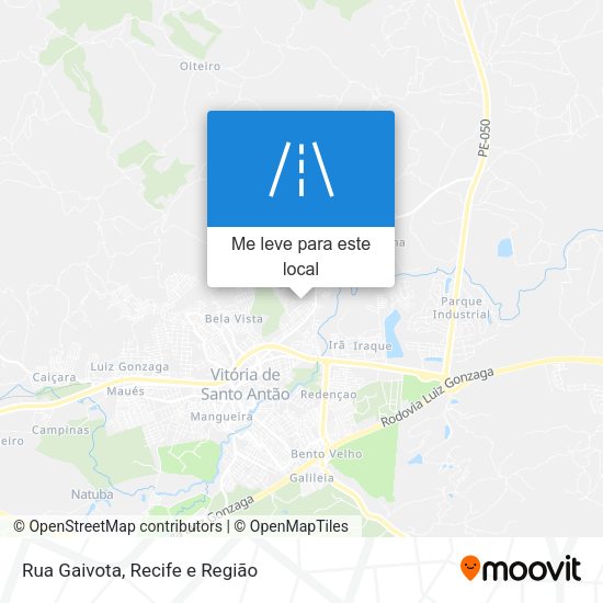 Rua Gaivota mapa