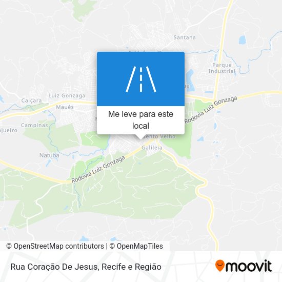Rua Coração De Jesus mapa